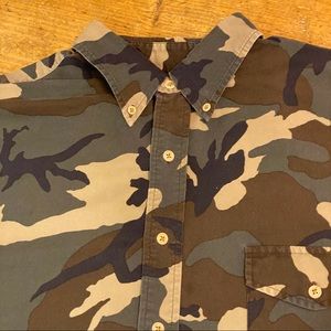 Polo by Ralph Lauren camouflage short sleeve button down shirt 2XL